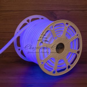 Гибкий неон LED SMD,  форма – D,  16х16 мм,  синий,  144 LED/м,  бухта 50 м