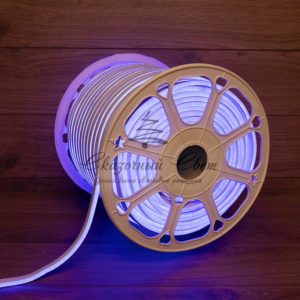 Гибкий неон LED SMD 8х16 мм,  двухсторонний,  синий,  120 LED/м,  бухта 100 м