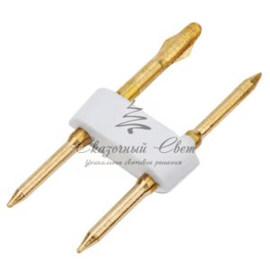 Разъем-иглы для соединения гибкого неона 8х16 мм на шнур/коннектор