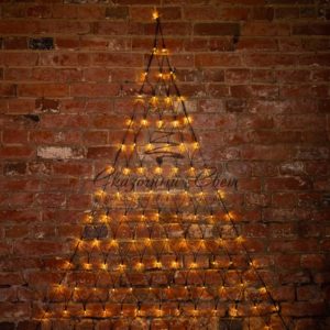 Гирлянда «Сеть» 2х2х1.5м,  свечение с динамикой,  черный ПВХ,  136 LED,  230 В,  цвет: Тёплый белый