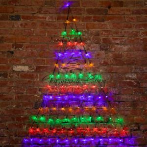 Гирлянда «Сеть» 2х2х1.5м,  свечение с динамикой,  черный ПВХ,  136 LED,  230 В,  цвет: Мультиколор