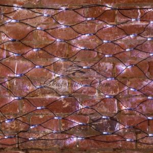 Гирлянда «Сеть» 2х0,7м, черный ПВХ, 176 LED Белые