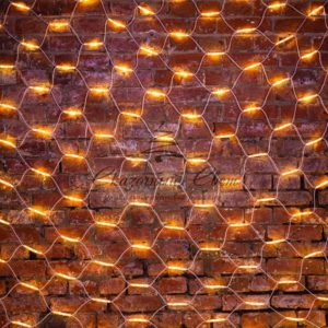 Гирлянда «Сеть» 2×3м, белый КАУЧУК, 432 LED ТЕПЛЫЙ БЕЛЫЙ
