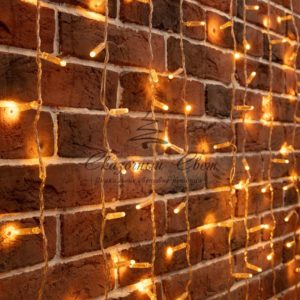 Гирлянда «Светодиодный Дождь» 2х3м,  постоянное свечение,  прозрачный провод,  230 В,  диоды ЖЁЛТЫЕ