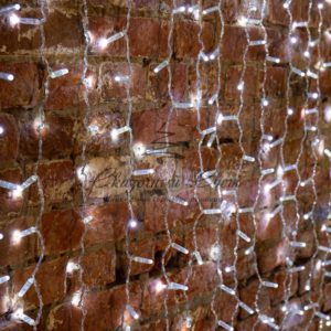 Гирлянда «Светодиодный Дождь» 2х3м,  постоянное свечение,  прозрачный провод,  230 В,  диоды БЕЛЫЕ