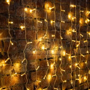 Гирлянда «Светодиодный Дождь» 2х3м,  эффект мерцания,  прозрачный провод,  230 В,  диоды ТЕПЛЫЙ БЕЛЫЙ