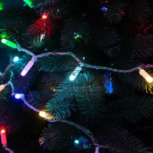 Гирлянда Нить 10м, свечение с динамикой, прозрачный ПВХ, 230В, цвет RGB