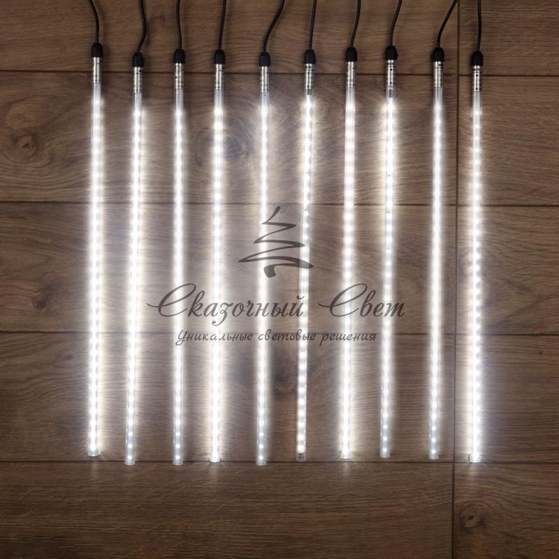 Гирлянда «Тающие сосульки» 24 В, комплект 10 шт. х 50 см, шаг 100 см, 600 LED, белый, соединяются