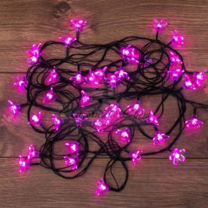 Гирлянда светодиодная «Цветы Сакуры» 50 LED РОЗОВЫЕ 7 метров с контроллером