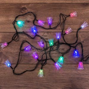 Гирлянда светодиодная «Колокольчики» 20 LED RGB 2,8 метра