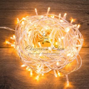 Гирлянда «Твинкл Лайт» 15 м, прозрачный ПВХ, 120 LED, цвет ТЕПЛЫЙ БЕЛЫЙ