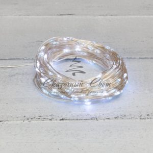 Гирлянда «Роса» с трансформатором,  20 м,  200 LED,  белое свечение NEON-NIGHT