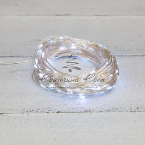 Гирлянда «Роса» с трансформатором 30 м,  300 LED,  белое свечение NEON-NIGHT