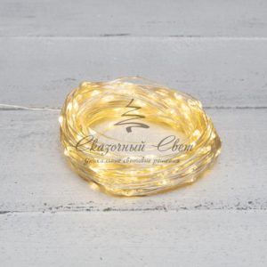 Гирлянда «Роса» с трансформатором 30 м,  300 LED,  теплое белое свечение NEON-NIGHT