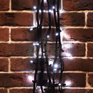 Гирлянда «Твинкл Лайт» 20 м,  черный КАУЧУК,  240 диодов,  цвет белый