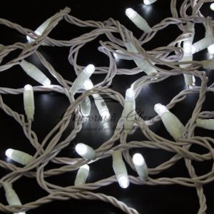 Гирлянда Нить 10м, постоянное свечение, белый ПВХ, 230В, цвет Белый