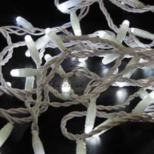 Гирлянда Нить 10м,  с эффектом мерцания,  белый ПВХ,  24В,  цвет Белый