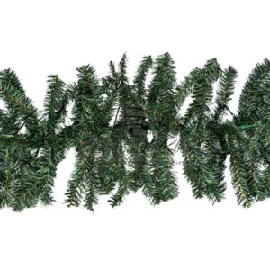 Еловый шлейф искусственный 2,7 м Теплое белое свечение 80 LED