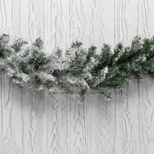 Заснеженный еловый шлейф NEON-NIGHT 2.7 м, Ø 26 см, ПВХ