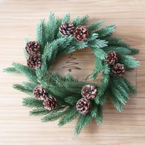 Еловый венок с шишками NEON-NIGHT Ø 45см,  Литой