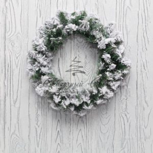 Заснеженный еловый венок NEON-NIGHT Ø 45 см,  ПВХ