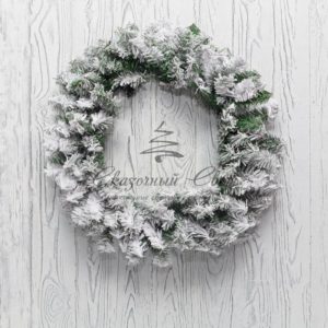 Заснеженный еловый венок NEON-NIGHT Ø 60 см,  ПВХ