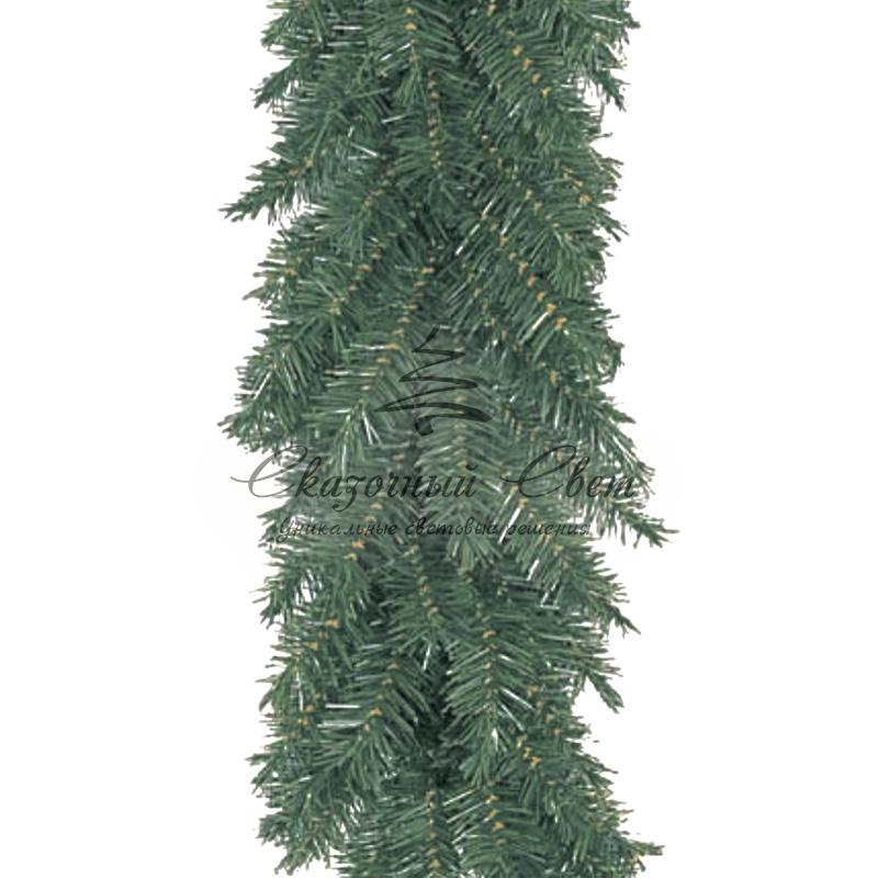 Гирлянда «Еловый шлейф», 2,7 м, диаметр 30 см, Ветки Литые