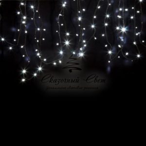 Гирлянда Нить (дюраплей) 20м,  постоянное свечение,  черный каучук,  230В,  цвет Белый