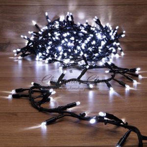 Гирлянда «Кластер» 10 м,  400 LED,  черный каучук,  IP67, соединяемая,  цвет свечения белый NEON-NIGHT