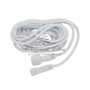 Удлинитель для уличных гирлянд Professional 3 м белый ПВХ
