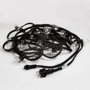 Набор «Белт-Лайт» 10 м,  черный каучук,  30 ламп,  цвет Белый,  IP65, соединяется