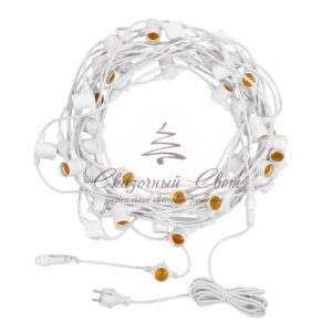 «Белт-Лайт» 20 м,  белый каучук,  шаг 50 см,  40 патронов,  IP44