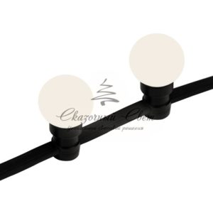 Готовый набор: «Евро Belt Light» 2 жилы шаг 40 см,  Теплые Белые LED лампы (6 LED)