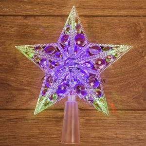 Фигура светодиодная «Звезда» на елку цвет: RGB,  10 LED,  17 см