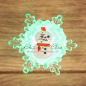 «Снеговик на снежинке» RGB 5,5*5,5 см