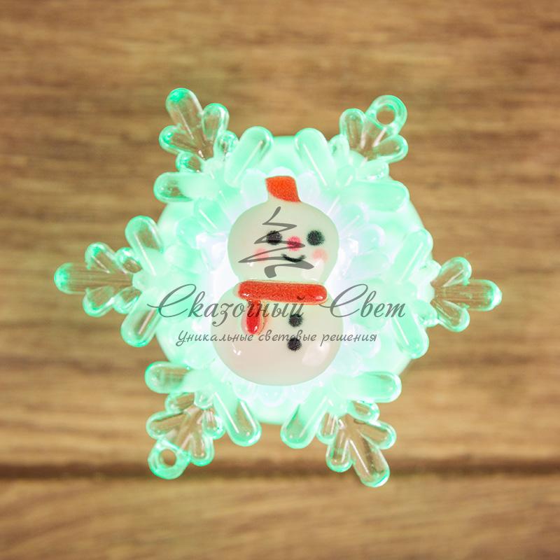 "Снеговик на снежинке" RGB 5,5*5,5 см