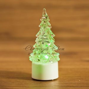 Фигура светодиодная на подставке «Елочка маленькая»,  RGB