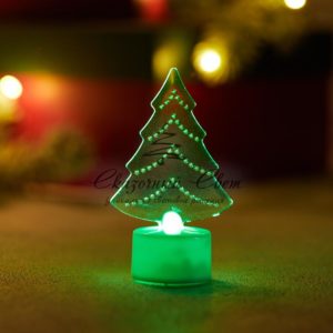 Фигура светодиодная на подставке «Елочка 2D»,  RGB