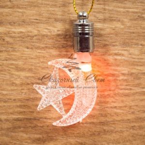 Фигурка подвесная «Месяц» RGB 8*5,5 см