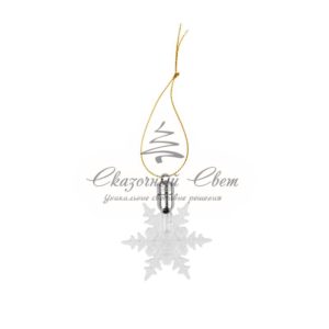 Фигурка подвесная «Снежинка» RGB 7*6 см
