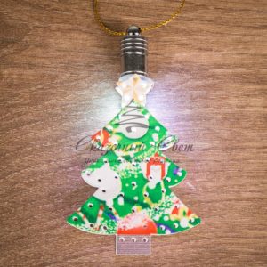 Фигурка подвесная «Елочка» RGB 9*6 см