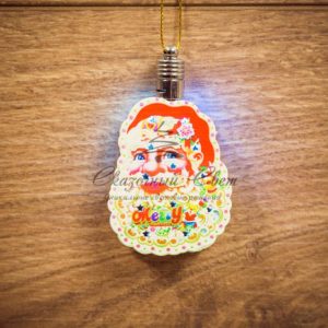 Фигурка подвесная «Санта Клаус» RGB 8*6 см