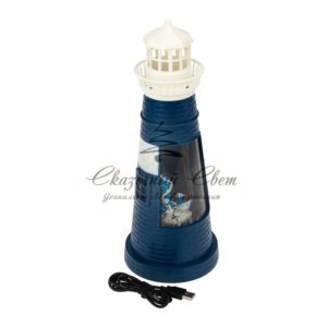 Декоративный светильник «Маяк синий» с конфетти и подсветкой,  USB NEON-NIGHT