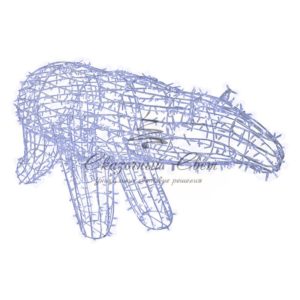 Фигура объемная «Полярный медведь» 210х10 см,  1500 LED,  IP65, цвет свечения белый NEON-NIGHT