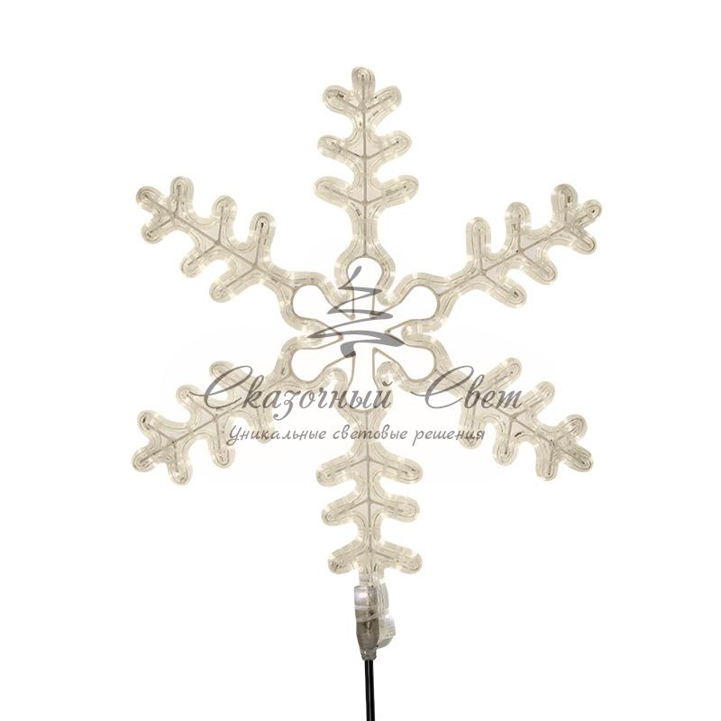 Фигура "Большая Снежинка" цвет ТЕПЛЫЙ БЕЛЫЙ, размер 95*95 см NEON-NIGHT