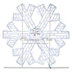 Фигура световая «Снежинка» 125х120 см,  200 LED,  IP65, цвет свечения белый NEON-NIGHT