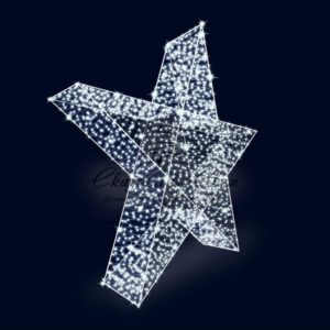 Декоративная декорация 3D Звезда 500 см (цвет на выбор)