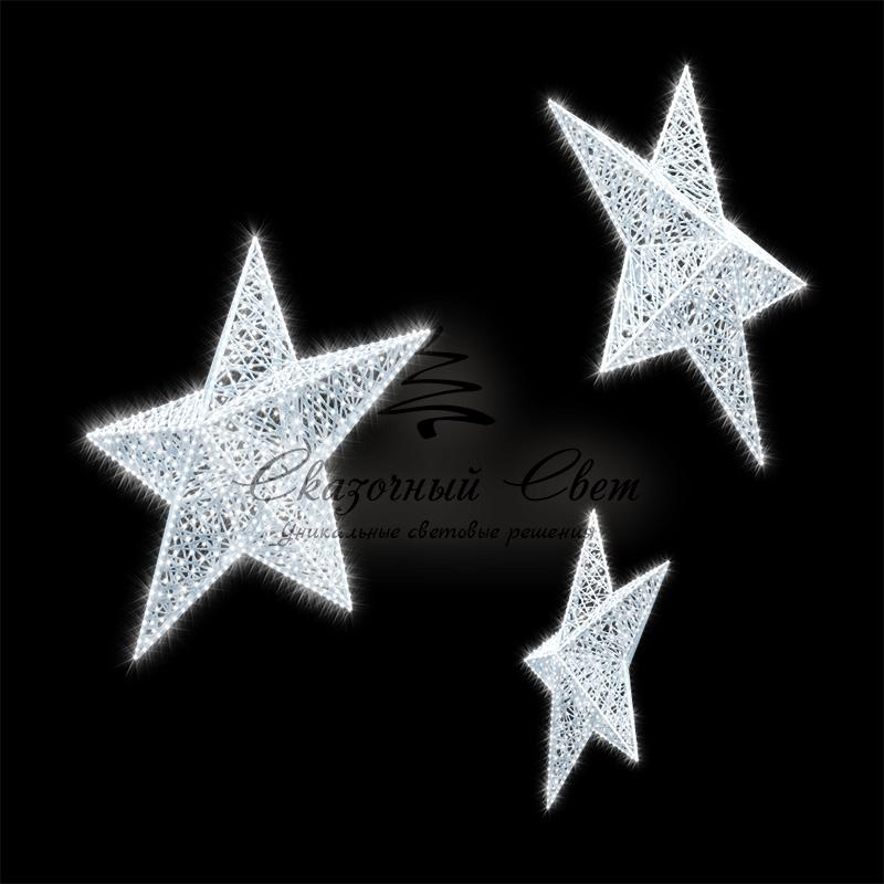 Декоративная 3D фигура Звезда объемная150 см (цвет на выбор)