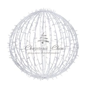 Шар светодиодный 230V, диаметр 80 см, 450 светодиодов, эффект мерцания, цвет белый NEON-NIGHT