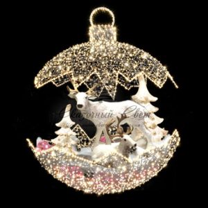 Декоративная декорация Сказочные шары «Олени» 240 см